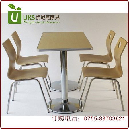 中小型快餐厅桌椅厂家直销 大型连锁快餐桌椅供应商